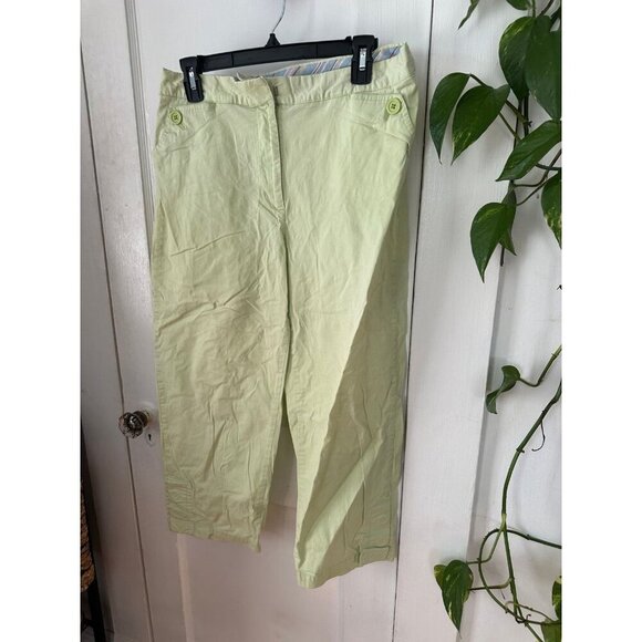 LL bean women’s size 12 regular green pants - Picture 2 of 9